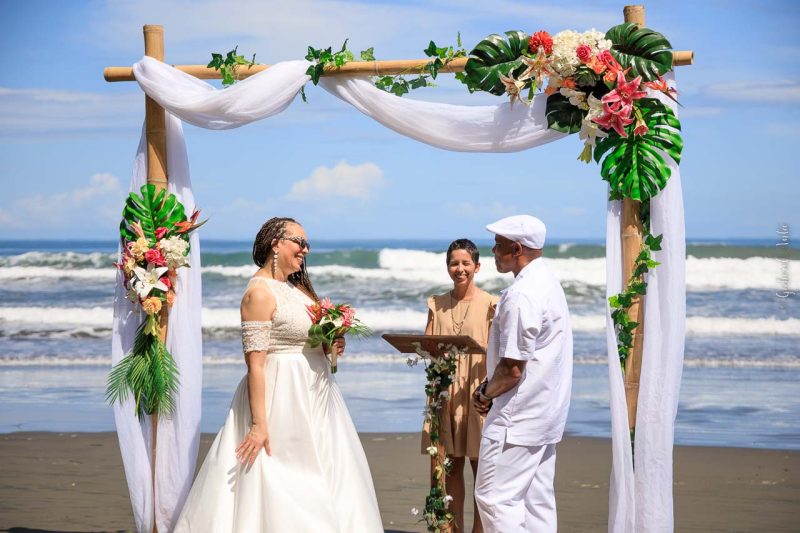 Puerto Limon Cruise Ship Beach Wedding in Costa Rica
