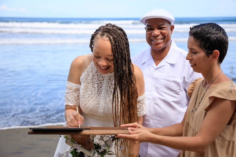 Puerto Limon Cruise Ship Beach Wedding in Costa Rica