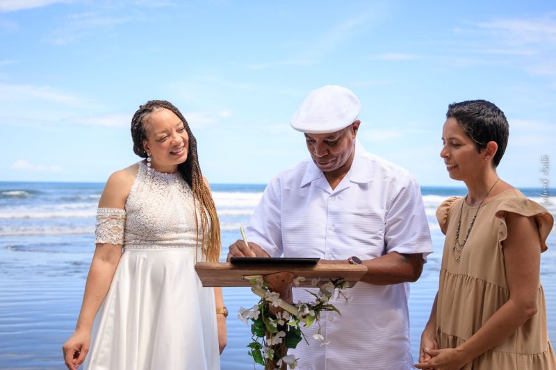 Puerto Limon Cruise Ship Beach Wedding in Costa Rica