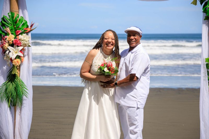 Puerto Limon Cruise Ship Beach Wedding in Costa Rica