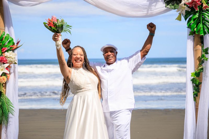 Puerto Limon Cruise Ship Beach Wedding in Costa Rica