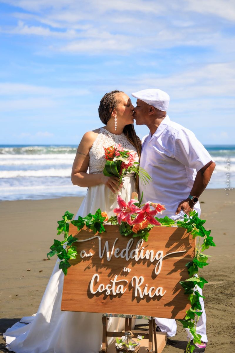 Puerto Limon Cruise Ship Beach Wedding in Costa Rica