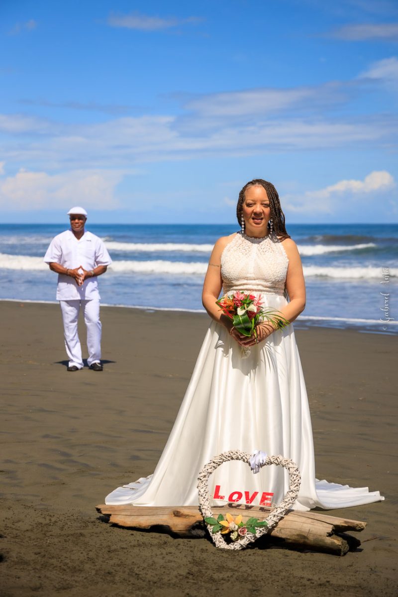 Puerto Limon Cruise Ship Beach Wedding in Costa Rica