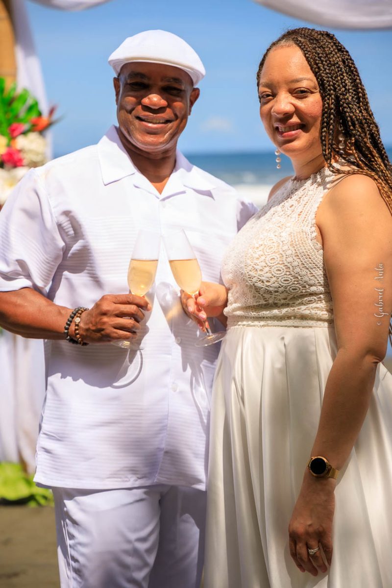 Puerto Limon Cruise Ship Beach Wedding in Costa Rica