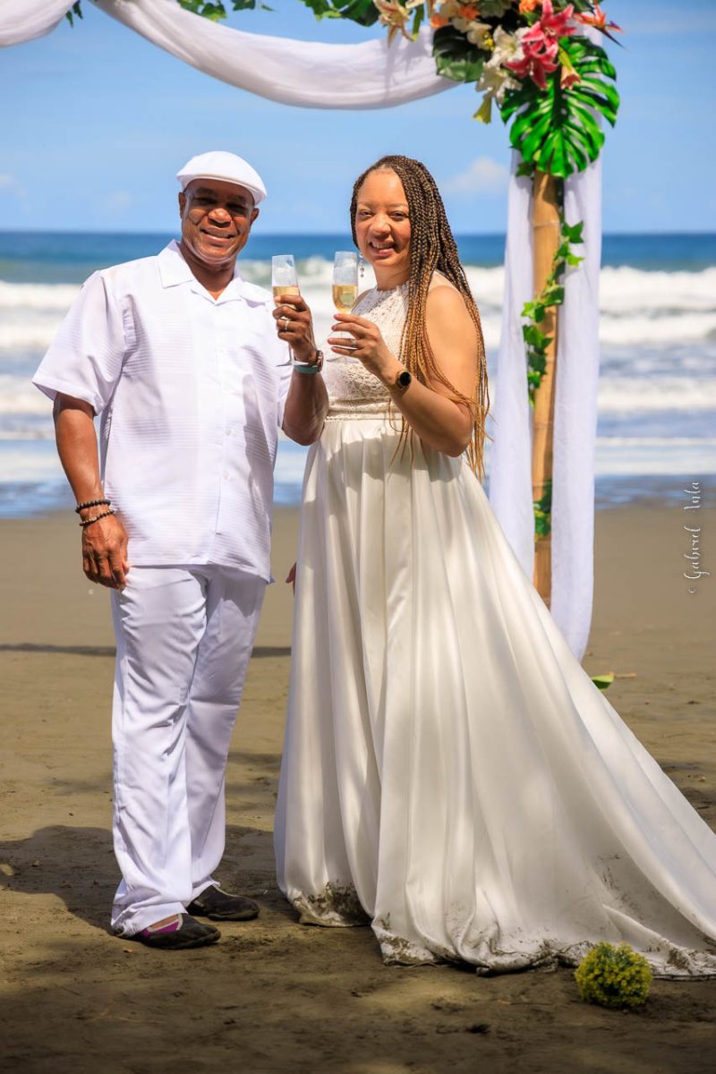 Puerto Limon Cruise Ship Beach Wedding in Costa Rica
