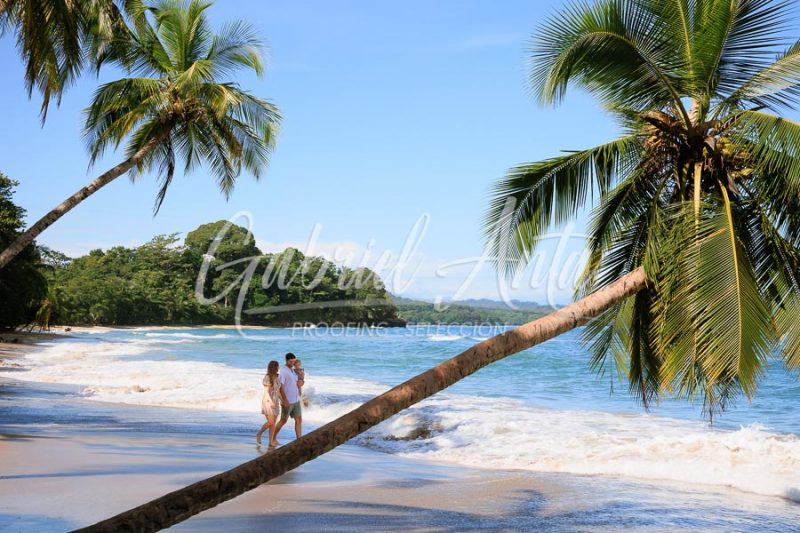 Costa Rica Family Portrait Puerto Viejo Punta Uva Beach