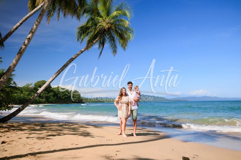 Costa Rica Family Portrait Puerto Viejo Punta Uva Beach