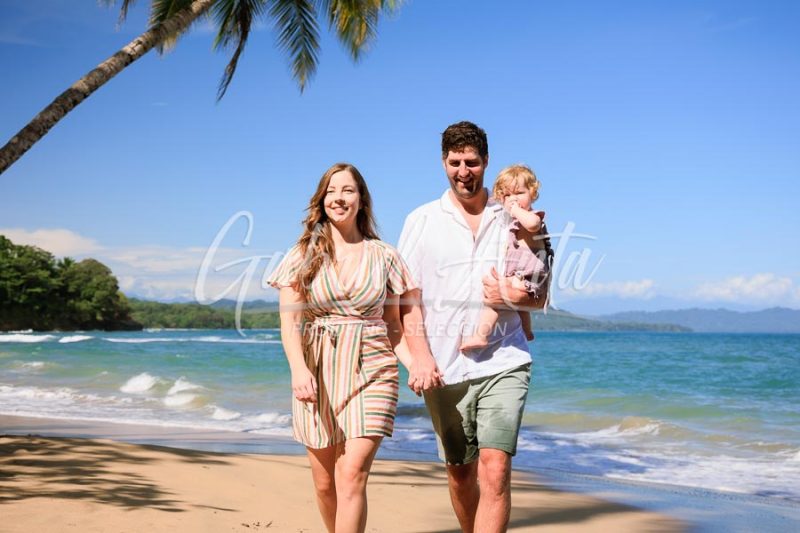 Costa Rica Family Portrait Puerto Viejo Punta Uva Beach