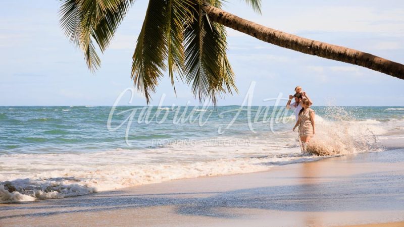 Costa Rica Family Portrait Puerto Viejo Punta Uva Beach