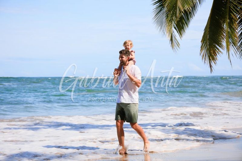 Costa Rica Family Portrait Puerto Viejo Punta Uva Beach