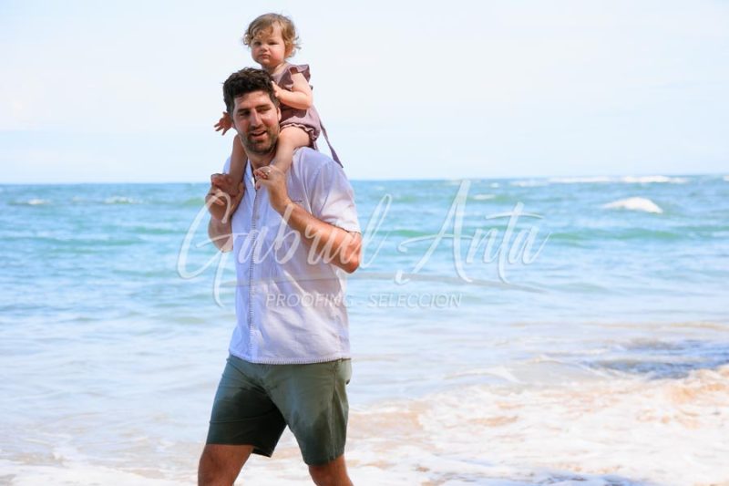 Costa Rica Family Portrait Puerto Viejo Punta Uva Beach