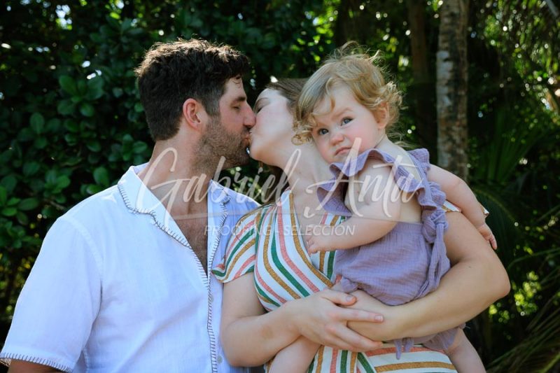 Costa Rica Family Portrait Puerto Viejo Punta Uva Beach