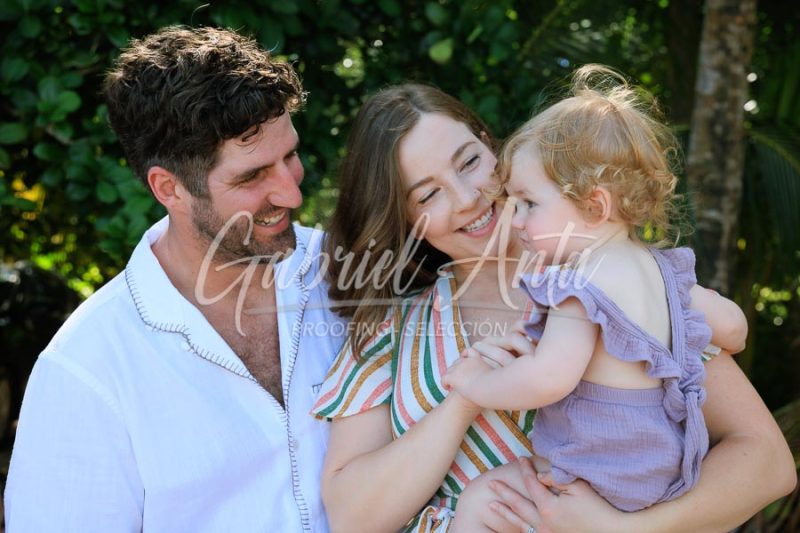 Costa Rica Family Portrait Puerto Viejo Punta Uva Beach