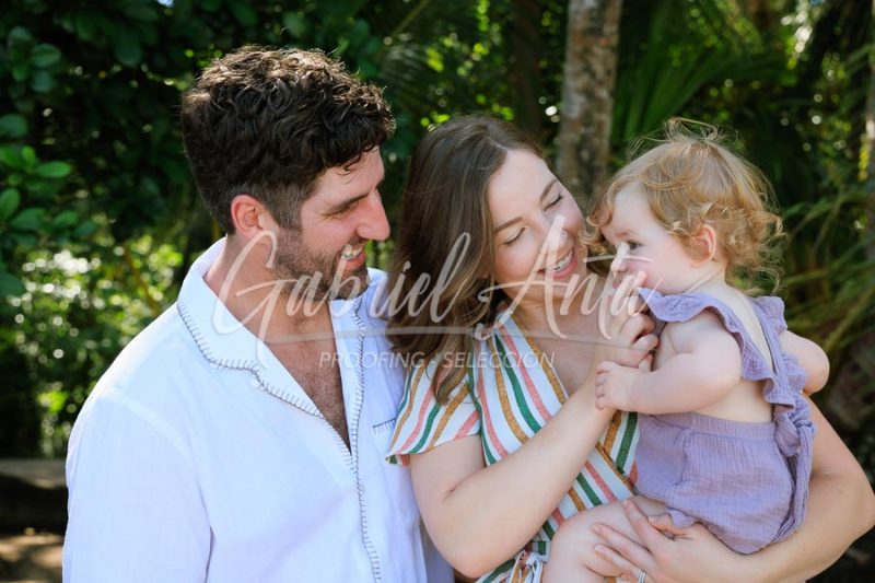 Costa Rica Family Portrait Puerto Viejo Punta Uva Beach