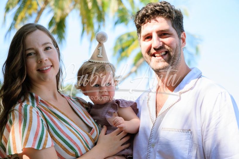 Costa Rica Family Portrait Puerto Viejo Punta Uva Beach