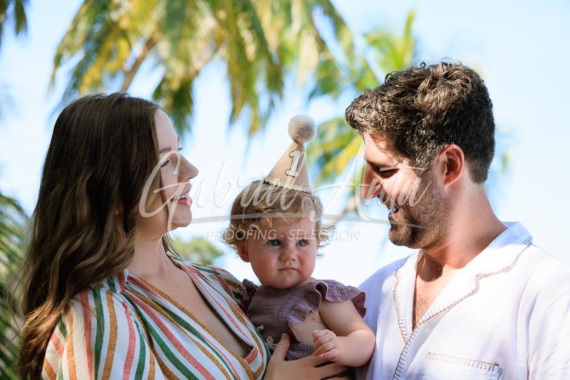Costa Rica Family Portrait Puerto Viejo Punta Uva Beach