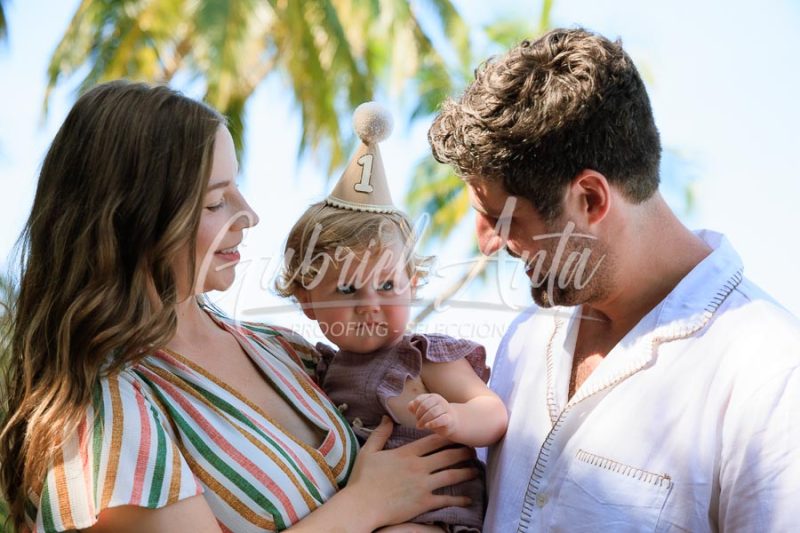 Costa Rica Family Portrait Puerto Viejo Punta Uva Beach