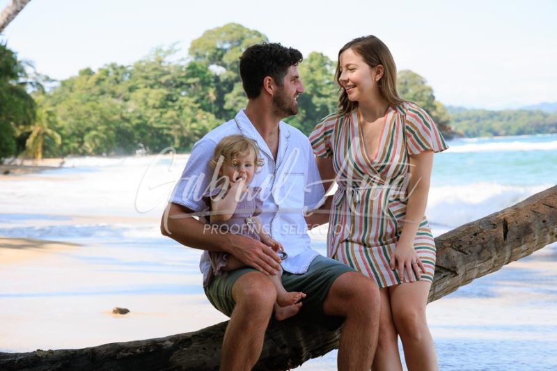 Costa Rica Family Portrait Puerto Viejo Punta Uva Beach
