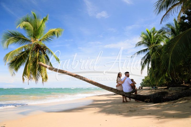 Costa Rica Family Portrait Puerto Viejo Punta Uva Beach