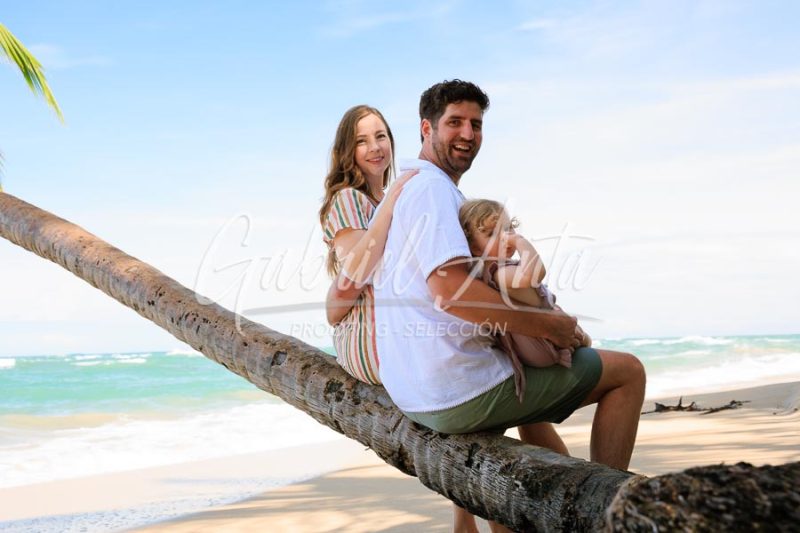 Costa Rica Family Portrait Puerto Viejo Punta Uva Beach