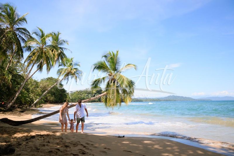 Costa Rica Family Portrait Puerto Viejo Punta Uva Beach