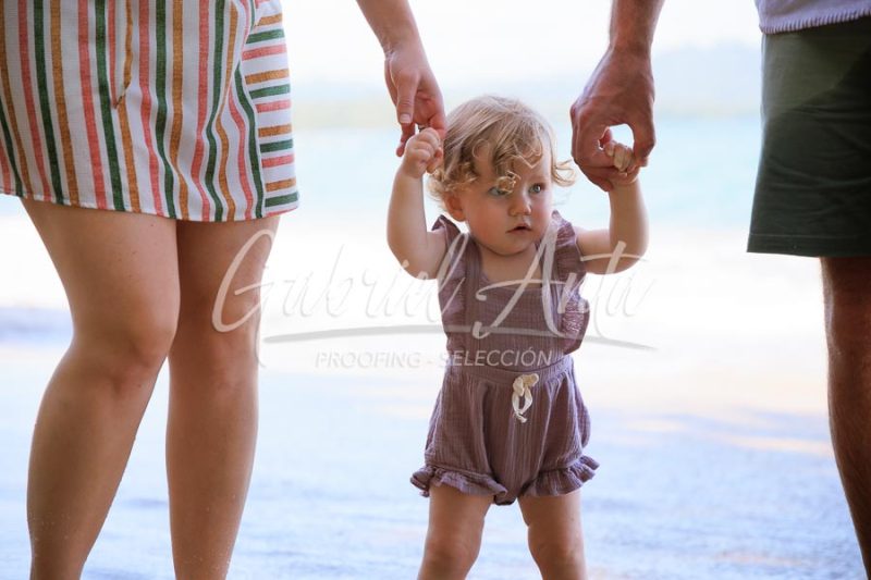 Costa Rica Family Portrait Puerto Viejo Punta Uva Beach