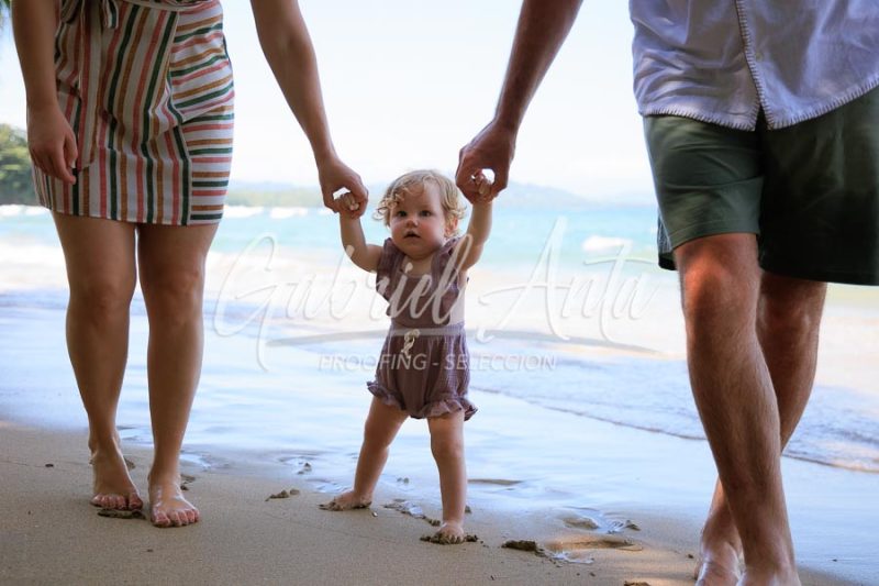 Costa Rica Family Portrait Puerto Viejo Punta Uva Beach