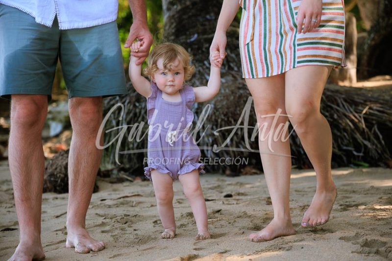 Costa Rica Family Portrait Puerto Viejo Punta Uva Beach