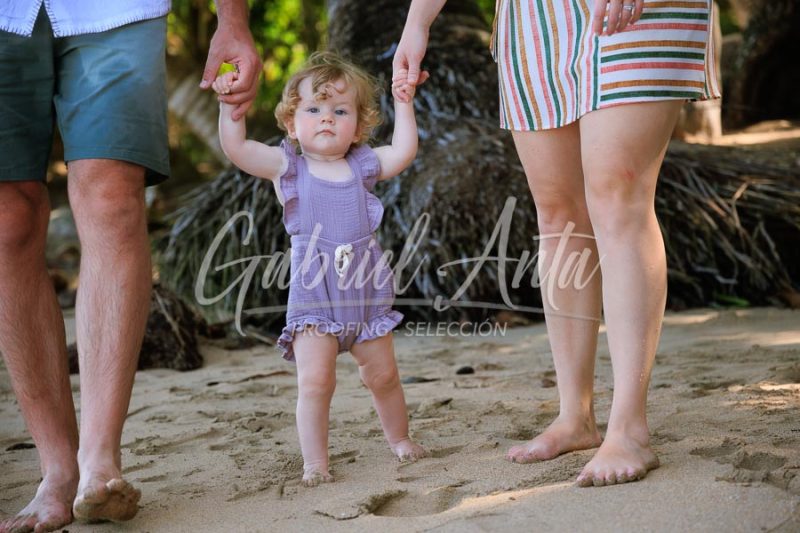Costa Rica Family Portrait Puerto Viejo Punta Uva Beach