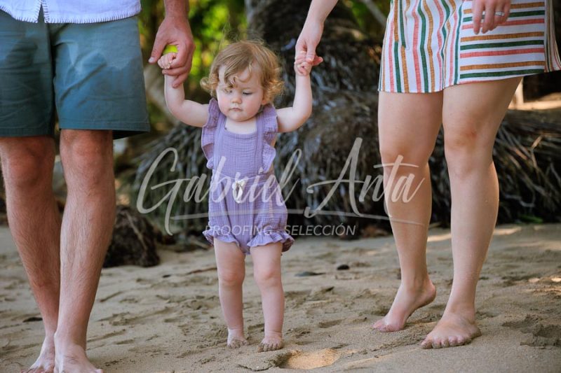 Costa Rica Family Portrait Puerto Viejo Punta Uva Beach