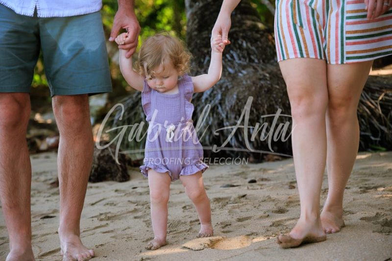 Costa Rica Family Portrait Puerto Viejo Punta Uva Beach
