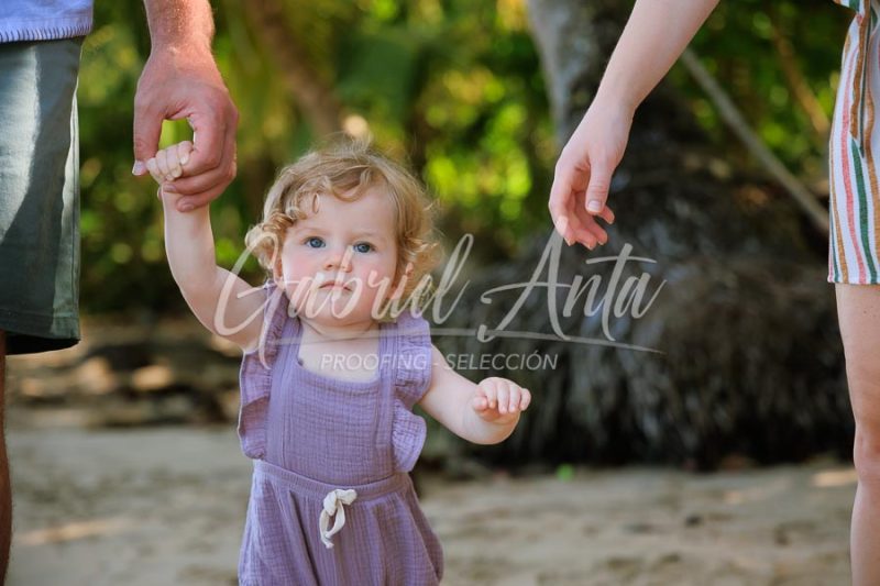 Costa Rica Family Portrait Puerto Viejo Punta Uva Beach