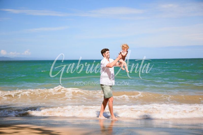 Costa Rica Family Portrait Puerto Viejo Punta Uva Beach