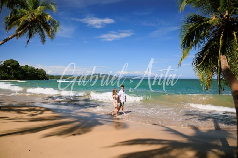 Costa Rica Family Portrait Puerto Viejo Punta Uva Beach
