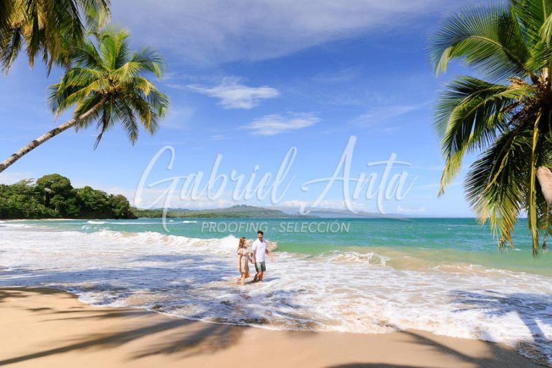Costa Rica Family Portrait Puerto Viejo Punta Uva Beach