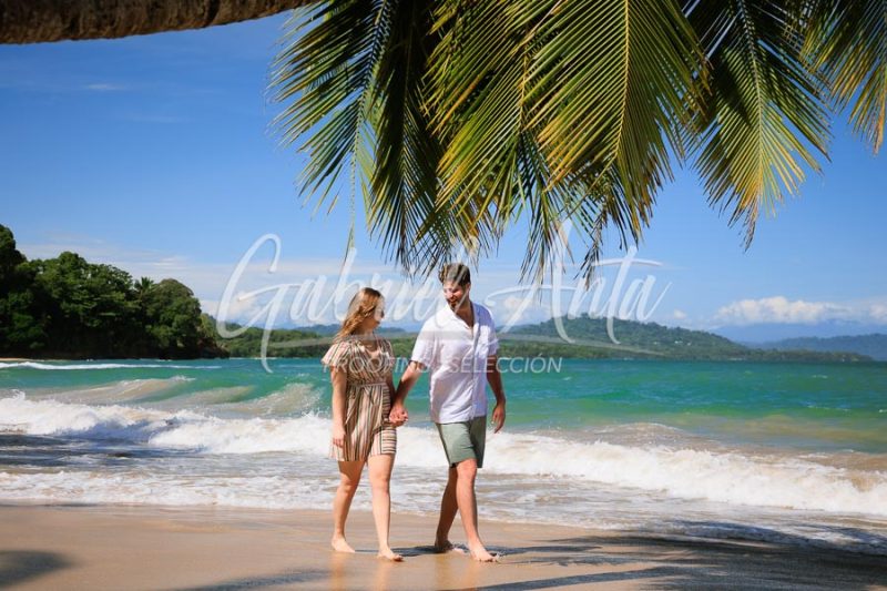 Costa Rica Family Portrait Puerto Viejo Punta Uva Beach