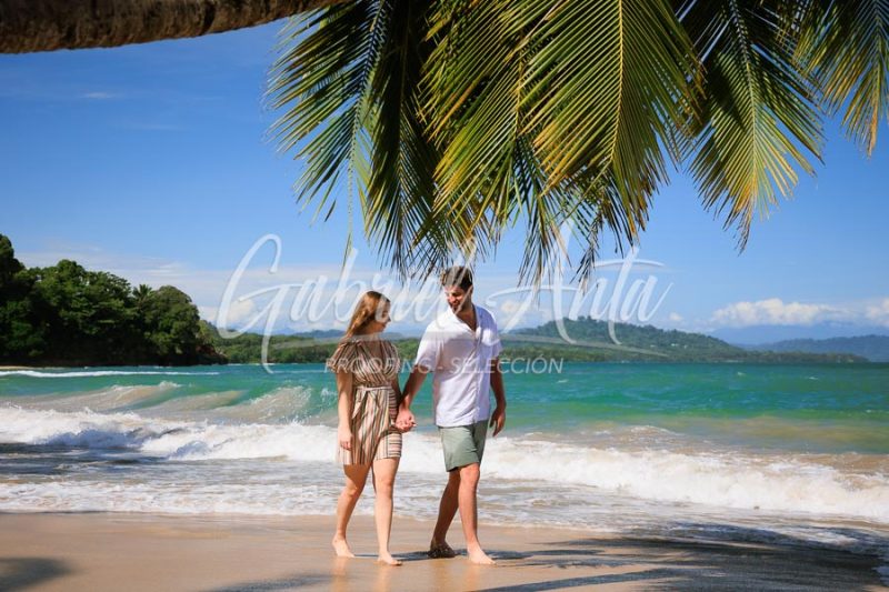 Costa Rica Family Portrait Puerto Viejo Punta Uva Beach