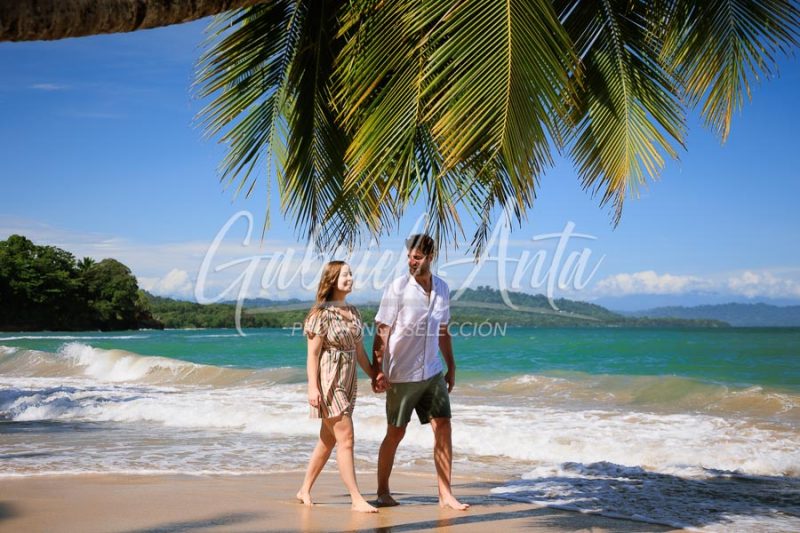 Costa Rica Family Portrait Puerto Viejo Punta Uva Beach