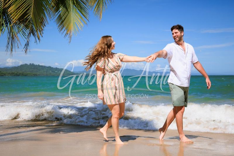 Costa Rica Family Portrait Puerto Viejo Punta Uva Beach