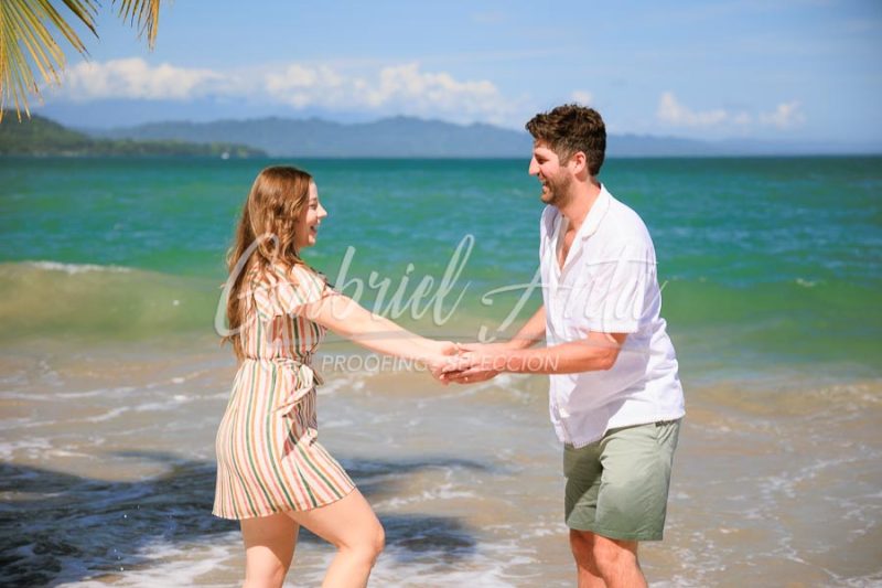 Costa Rica Family Portrait Puerto Viejo Punta Uva Beach