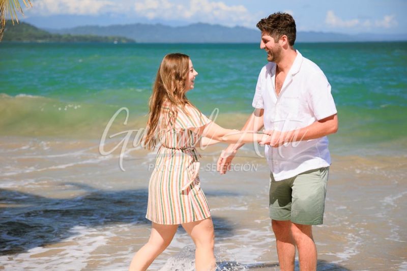 Costa Rica Family Portrait Puerto Viejo Punta Uva Beach