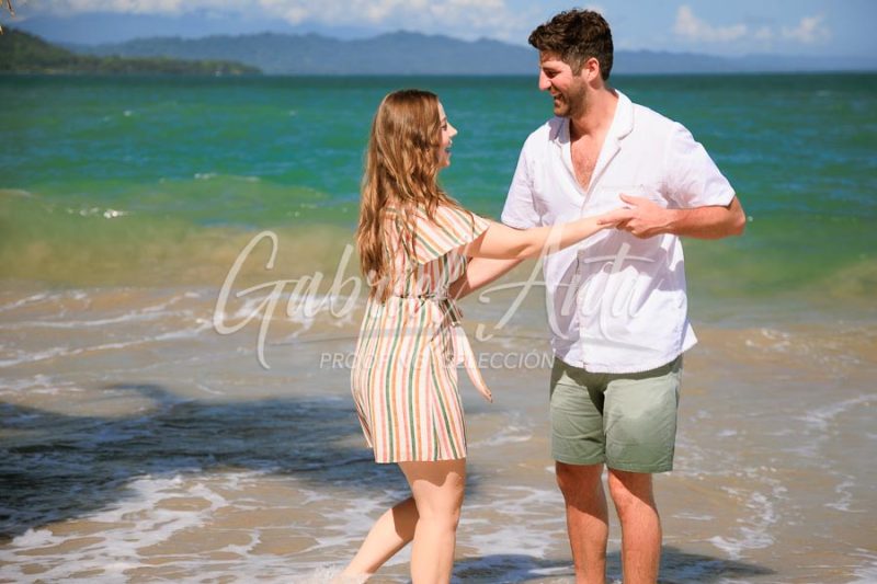 Costa Rica Family Portrait Puerto Viejo Punta Uva Beach