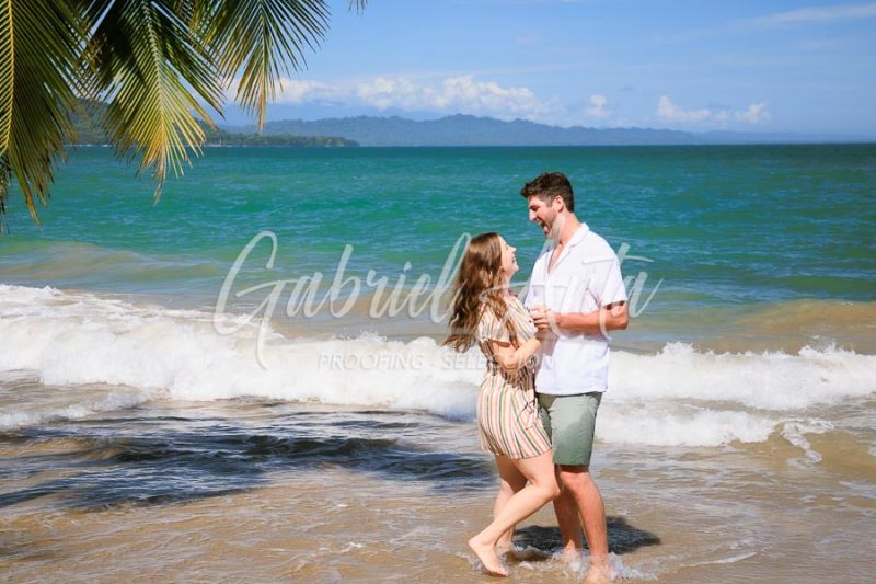 Costa Rica Family Portrait Puerto Viejo Punta Uva Beach