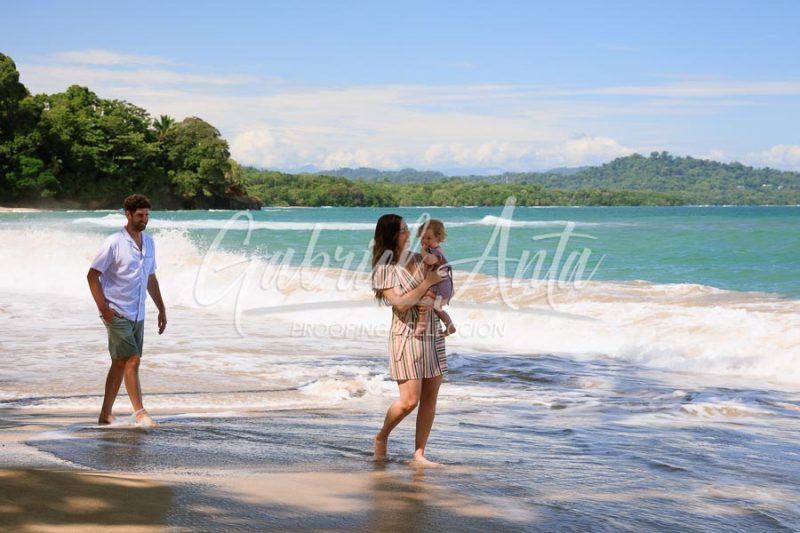 Costa Rica Family Portrait Puerto Viejo Punta Uva Beach