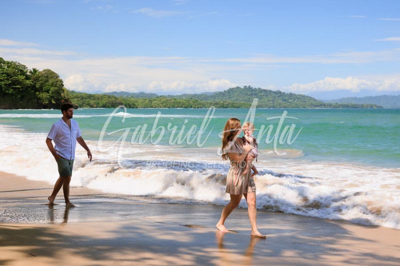 Costa Rica Family Portrait Puerto Viejo Punta Uva Beach