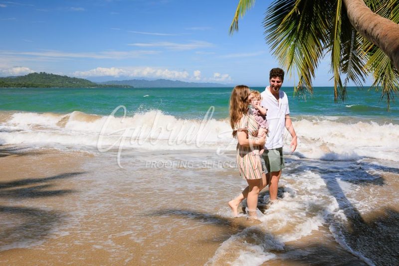 Costa Rica Family Portrait Puerto Viejo Punta Uva Beach