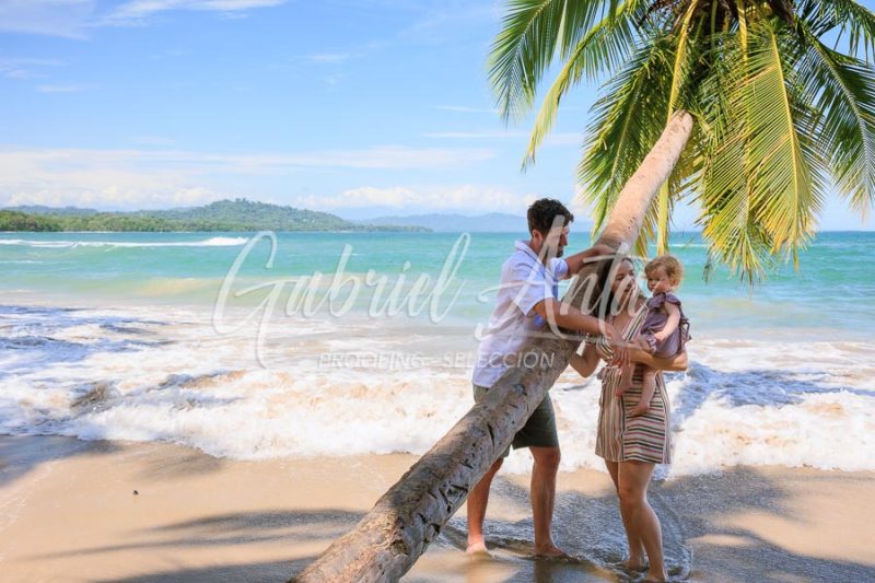 Costa Rica Family Portrait Puerto Viejo Punta Uva Beach