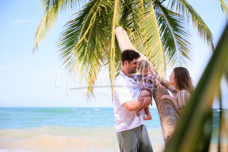 Costa Rica Family Portrait Puerto Viejo Punta Uva Beach