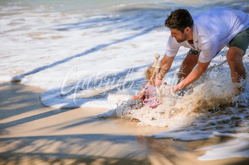 Costa Rica Family Portrait Puerto Viejo Punta Uva Beach
