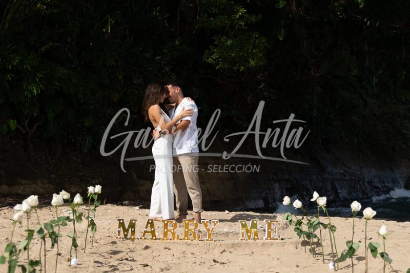 Marriage Proposal in Puerto Viejo (Punta Uva Beach) Costa Rica